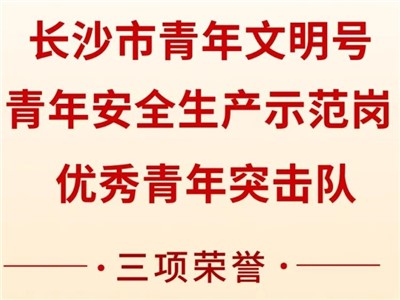 宝运莱荣获共青团长沙市委“号手岗队”立功大竞赛三项声誉